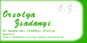 orsolya zsadanyi business card
